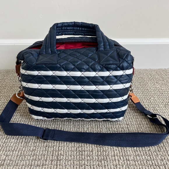 MZ Wallace Striped Small Sutton Deluxe Top Handle Bag - Picture 4 of 13